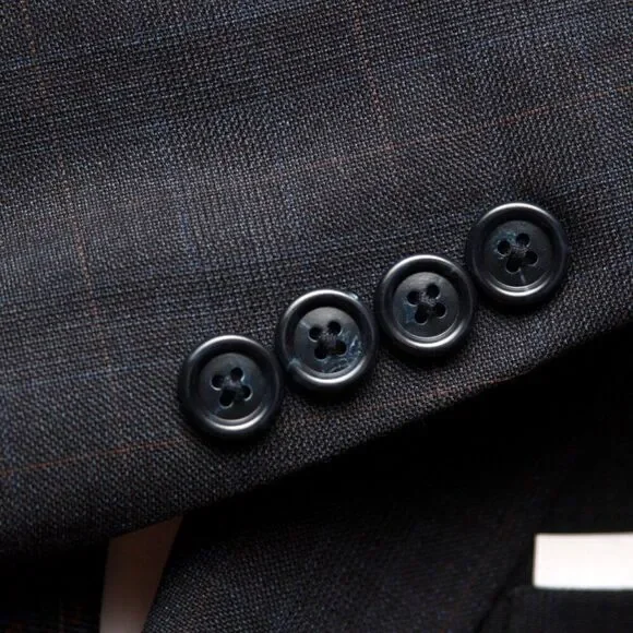 Jos A Bank 42R Navy Sport Coat Blazer Jacket‎ 2B Wool D060388